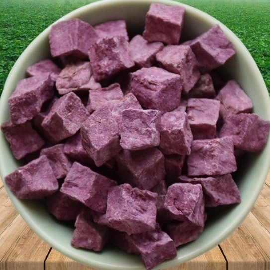 Dehydrated purple potato granules 10*10mm