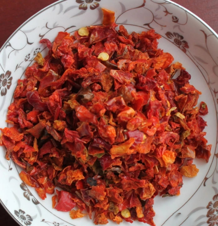 Dehydrated red pepper granules 5*5mm